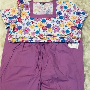 Purple Scrub Set